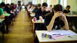 AFP / School gyms are filled with teenage angst at exam time