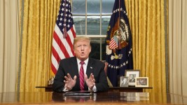 AFP / Pool | Donald Trump gives a televised address from the Oval Office of the White House on Tuesday January 8, 2019.