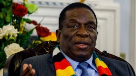 AFP (archive) | File photo taken Sept. 7, 2018 of Zimbabwe's President Emmerson Mnangagwa in Harare.