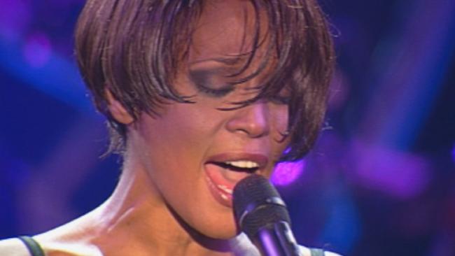 Singer Whitney Houston in a scene from the Whitney: Let Me Be Me documentary 2017Source:Supplied