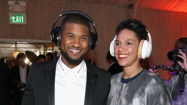 Usher and estranged wife Grace Miguel pictured at an event in Los Angeles in 2015. Picture: Jonathan Leibson/Getty Images for SamsungSource:Getty Images