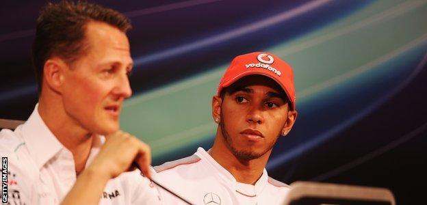 Lewis Hamilton needs 30 more grand prix wins to surpass Michael Schumacher's record