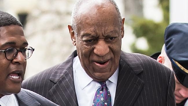 DISGRACED star Bill Cosby’s sexual assault retrial has hit a snag over a juror’s alleged comment, as dramatic scenes unfolded outside the Philadelphia court.