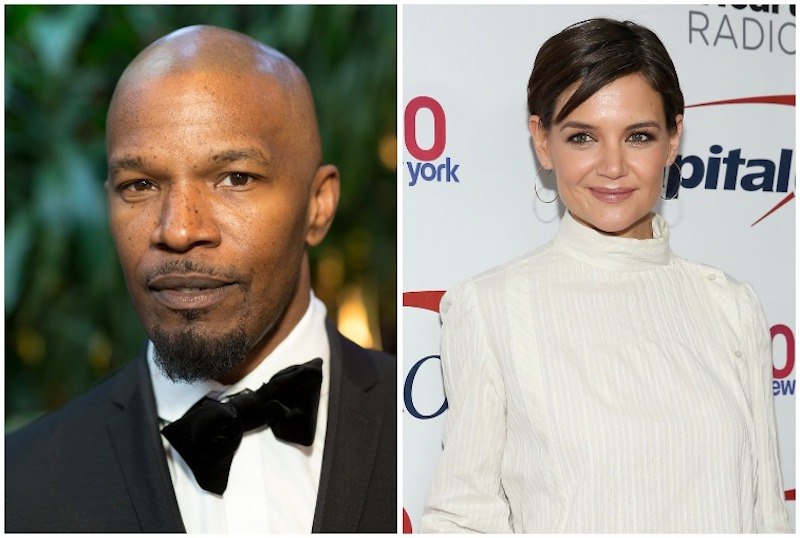 Left: Jamie Foxx in 2018 | Greg Doherty/Getty Images, Right: Katie Holmes in New York City | Monica Schipper/Getty Images
