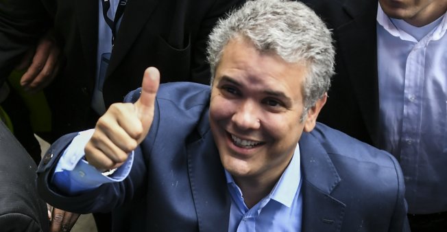 Conservative Duque to face leftist Petro in runoff for Colombia presidency