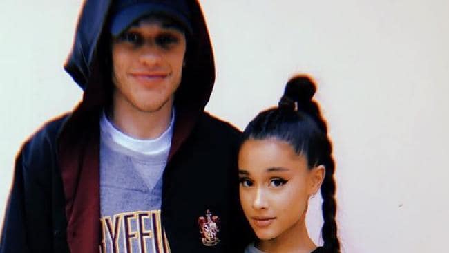 Pete and Ariana, newly engaged.Source:Instagram