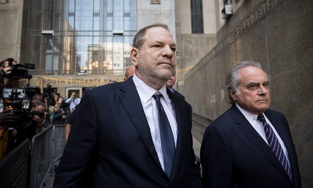 Harvey Weinstein and attorney Benjamin Brafman leave court in New York in June. Photograph: Drew Angerer/Getty Images