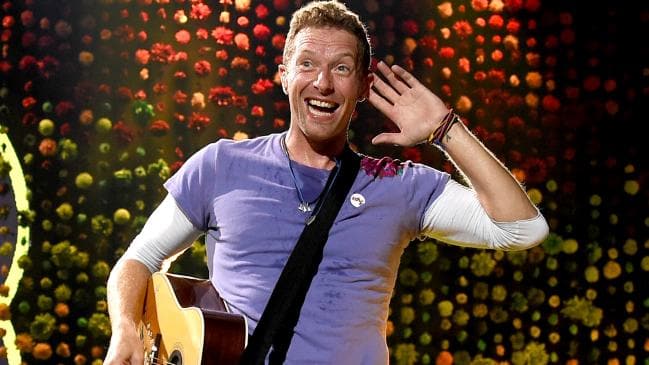 Chris Martin of Coldplay performs at the Rose Bowl. Picture: Kevin Winter/Getty ImagesSource:Getty Images