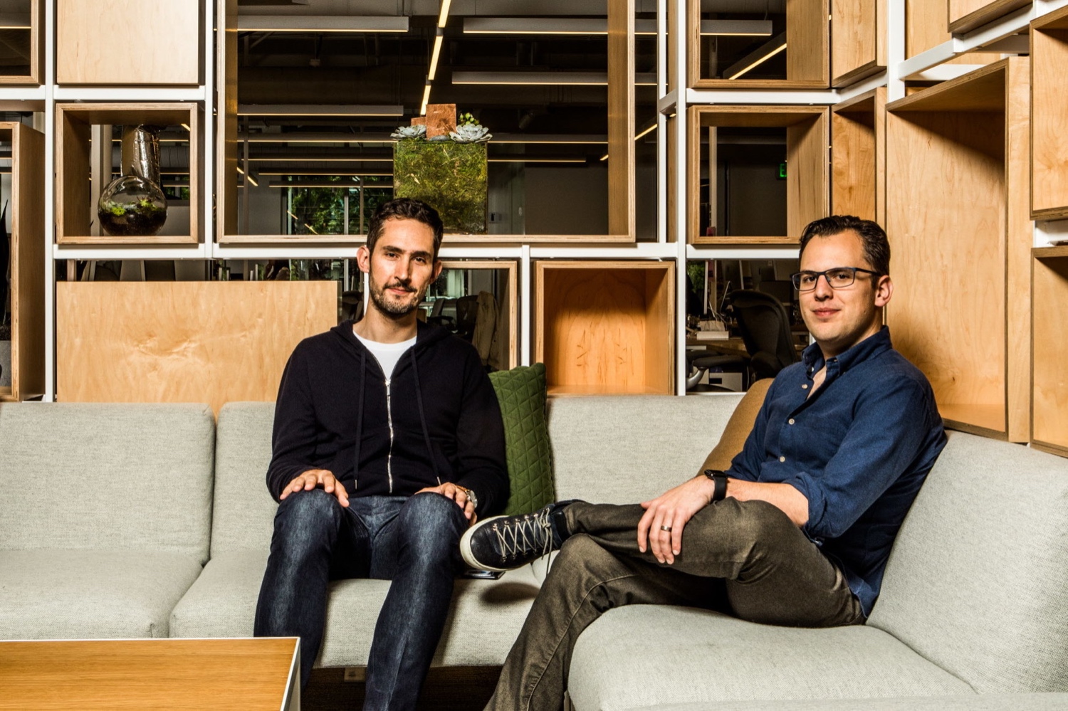 Kevin Systrom, left, and Mike Krieger, the co-founders of Instagram.CreditCreditChristie Hemm Klok for The New York Times