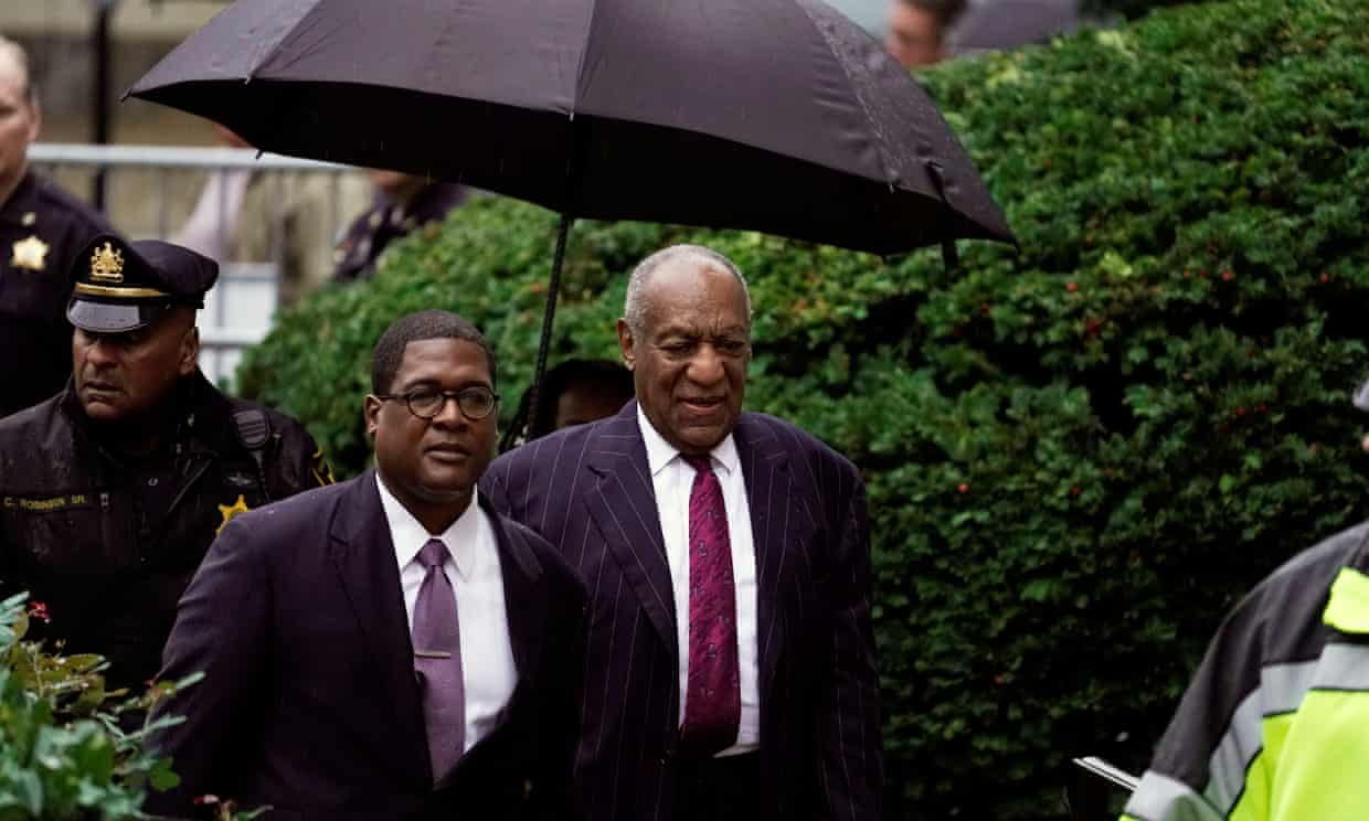 Bill Cosby arrives for his sentencing hearing at the Montgomery county courthouse on Tuesday. Photograph: Jessica Kourkounis/Reuters