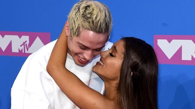 Pete Davidson and Ariana Grande. Picture: GettySource:Getty Images