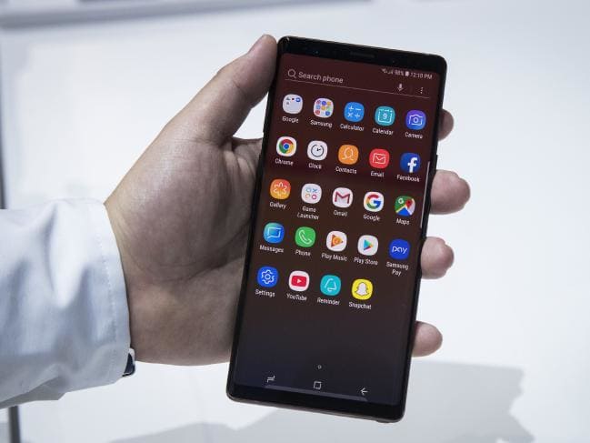 The internet has been swamped with rumours about the new smartphone, speculated to be unveiled on Samsung Galaxy’s 10th anniversary. Source: Drew Angerer/Getty Images/AFPSource:AFP