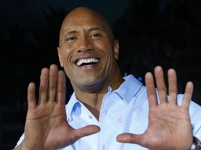 Actor Dwayne 'The Rock' Johnson who bought his mother a house for Christmas. Picture: Rhona WiseSource:AFP