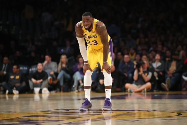 LeBron James doesn’t plan to sit out any of the Lakers’ remaining 18 games this season. (Photo by Sean M. Haffey/Getty Images)
