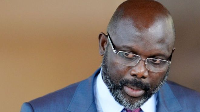 AFP/GETTY / President George Weah will return to his usual office on Monday