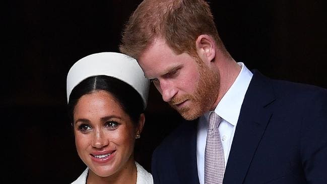 Britain's Prince Harry, Duke of Sussex (R) and Meghan, Duchess of Sussex. Picture: AFPSource:AFP