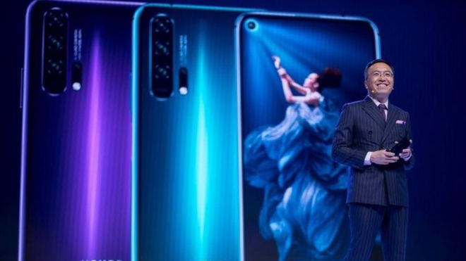 GETTY IMAGES /  Huawei unveiled new phones powered by ARM-based chips, on Tuesday