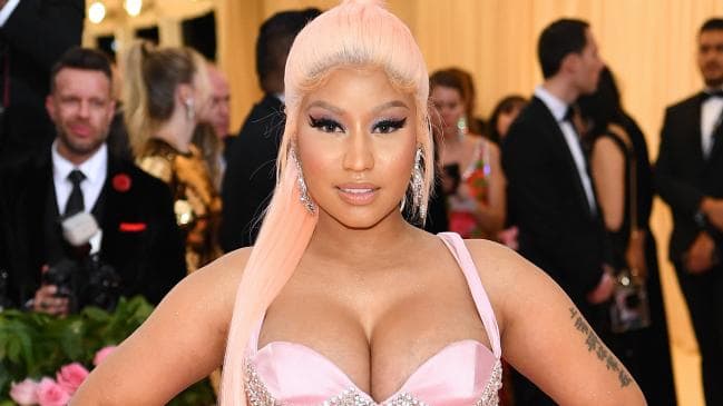 Nicki Minaj has dropped her controversial new video featuring her sex offender boyfriend. Picture: Dimitrios Kambouris/Getty Images for The Met Museum/VogueSource:Getty Images