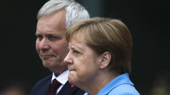German Chancellor Angela Merkel and Prime Minister of Finland Antti Rinne in Berlin. Picture: APSource:AP