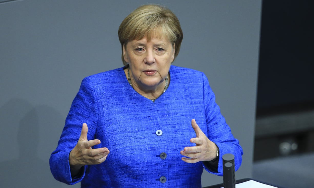 Angela Merkel said an orderly Brexit was still possible but the German government is prepared for a disorderly withdrawal. Photograph: Anadolu Agency/Getty Images