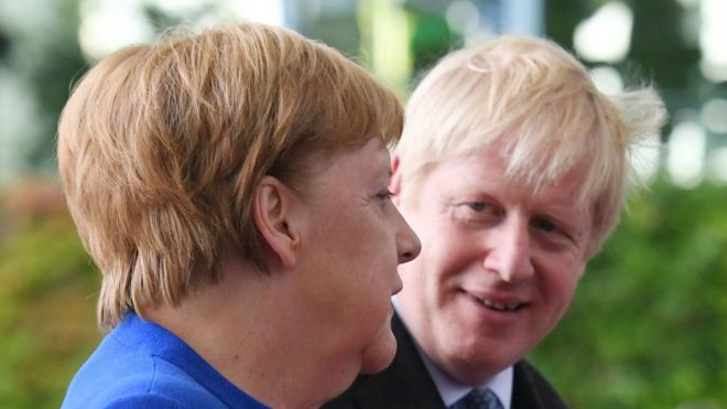 PA MEDIA / Angela Merkel and Boris Johnson spoke on the phone on Tuesday morning
