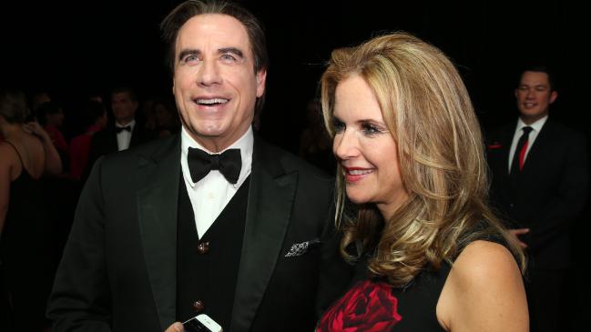John Travolta and Kelly Preston. Picture: Richard DobsonSource:News Corp Australia