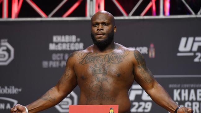 Derrick Lewis poses during UFC 229 weigh-in (Photo by Ethan Miller/ Getty Images)Source:Getty Images