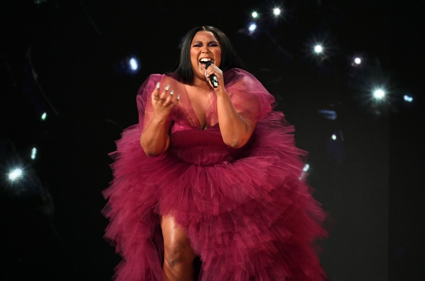 Lizzo, shown at the 2019 American Music Awards in L.A., is Time’s entertainer of the year.(Kevin Winter / Getty Images)