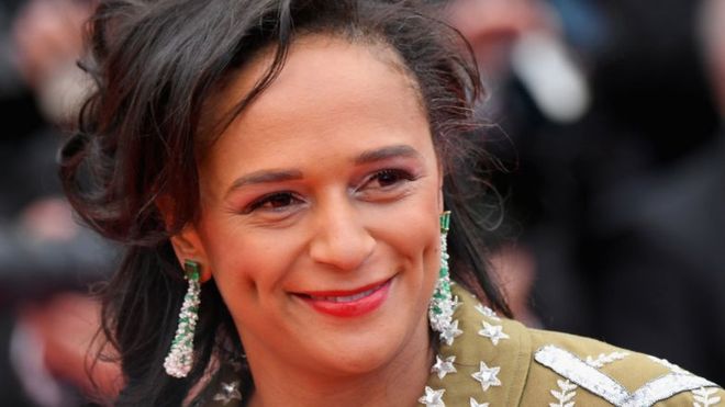 Isabel dos Santos Cannes Film Festival at Palais des Festivals on 14 May 2018 in Cannes, FranceImage copyrightGETTY IMAGES / Isabel dos Santos, 46, currently lives abroad