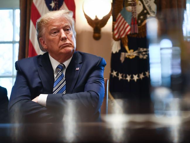 US President Donald Trump announced a shock ban on European travellers, despite the virus already being in the US. Picture: Brendan Smialowski / AFP.Source:AFP