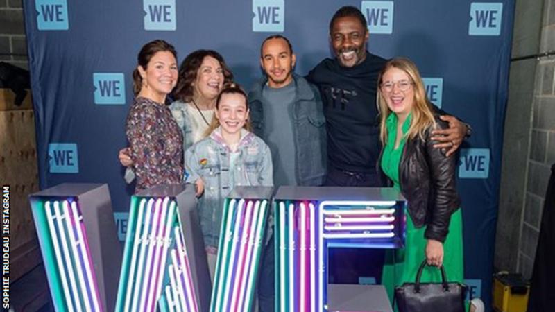 Lewis Hamilton attended a WE Movement event earlier this month