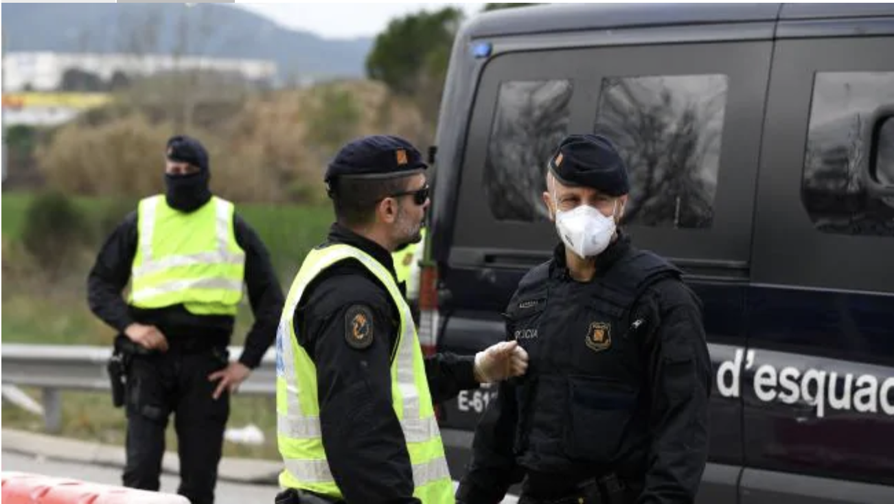 Parts of Spain have been put on lockdown after a surge in virus cases. Picture: AFP/Josep LAGOSource:AFP