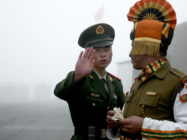  Chinese and Indian border patrol troops have long been in conflict. Picture: Diptendu Dutta/AFPSource:AFP