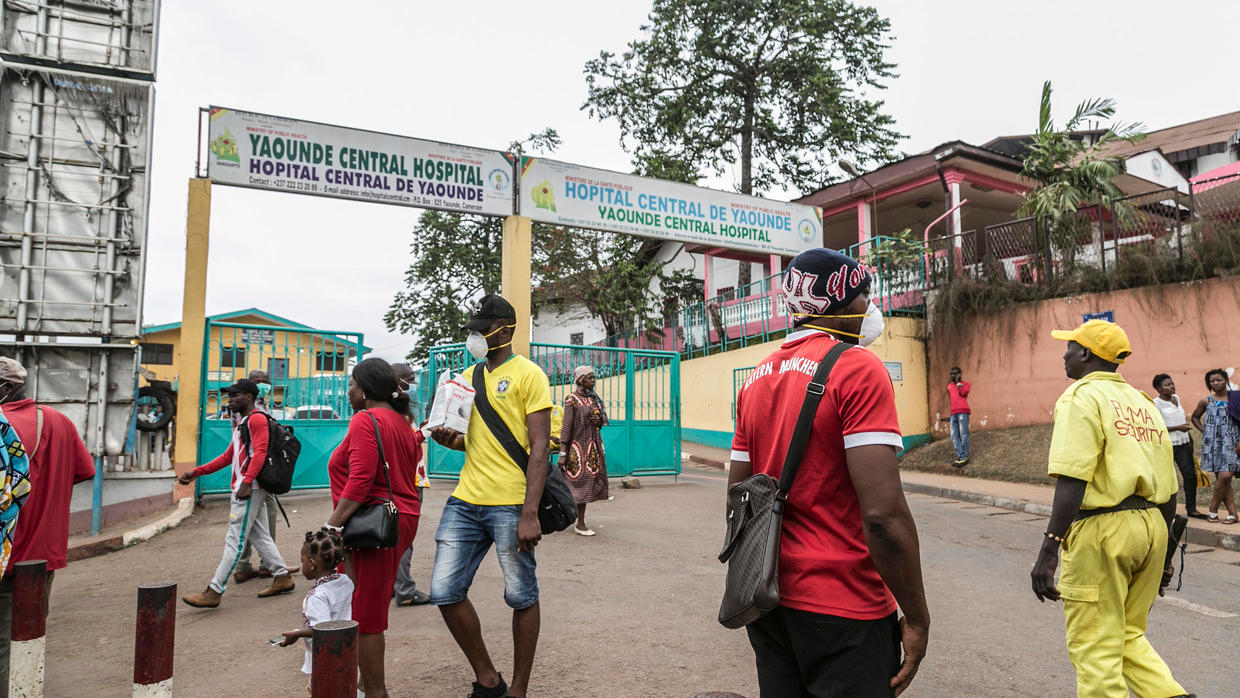 The general hospital of Yaoundé, one of the centres of the fight against Covid-19 in Cameroon, on March 6, 2020. © AFP