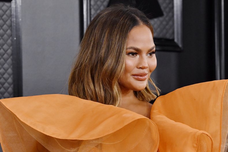 Chrissy Teigen attends the 62nd Annual GRAMMY Awards at STAPLES Center on January 26, 2020 in Los Angeles, California. FRAZER HARRISON/GETTY IMAGES FOR THE RECORDING ACADEMY