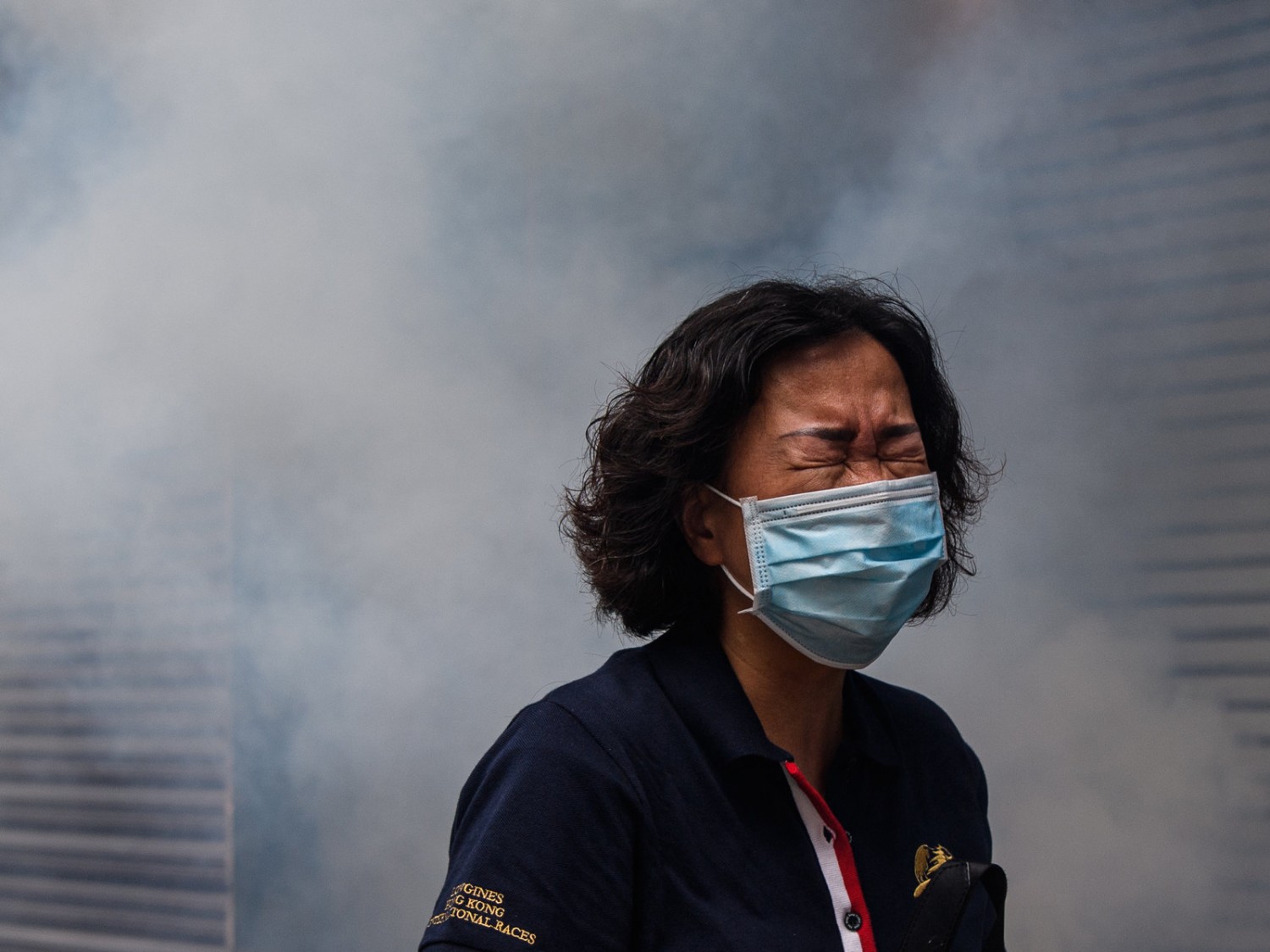 Hong Kong police fired tear gas, pepper spray and water cannons as thousands of protesters rallied against proposed security measures aimed at tightening Beijing's grip on the semi-autonomous territory. Anthony Wallace/AFP via Getty Images