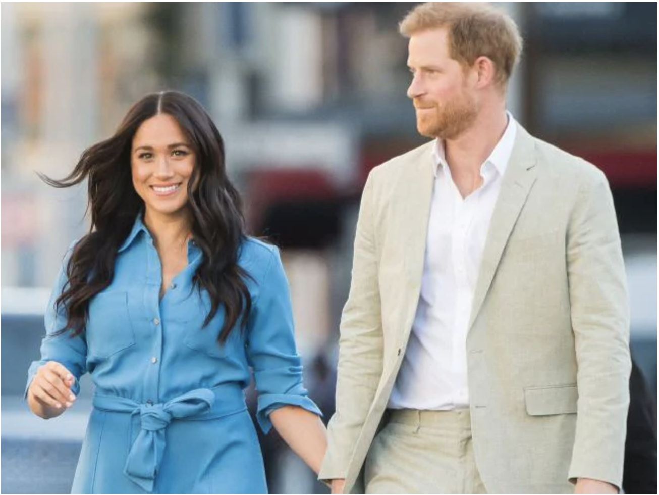  Meghan and Harry in South Africa last year during their final royal tour.Source:Supplied
