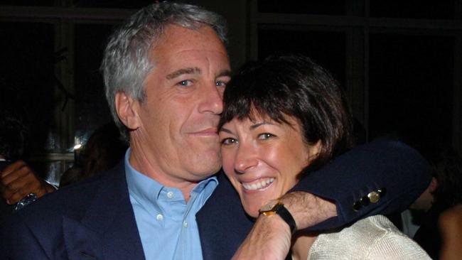 Jeffrey Epstein and Ghislaine Maxwell on March 15, 2005 in New York City. Picture: Joe Schildhorn/Patrick McMullan via Getty ImagesSource:Supplied