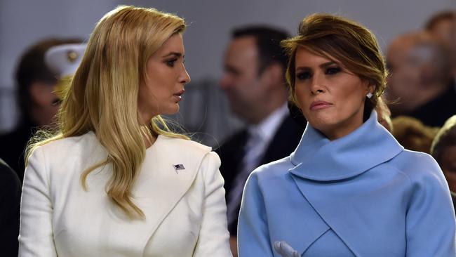 The President’s daughter Ivanka Trump reportedly doesn’t get on with his wife, US First Lady Melania Trump. Picture: AFP PHOTO / Nicholas KammSource:AFP