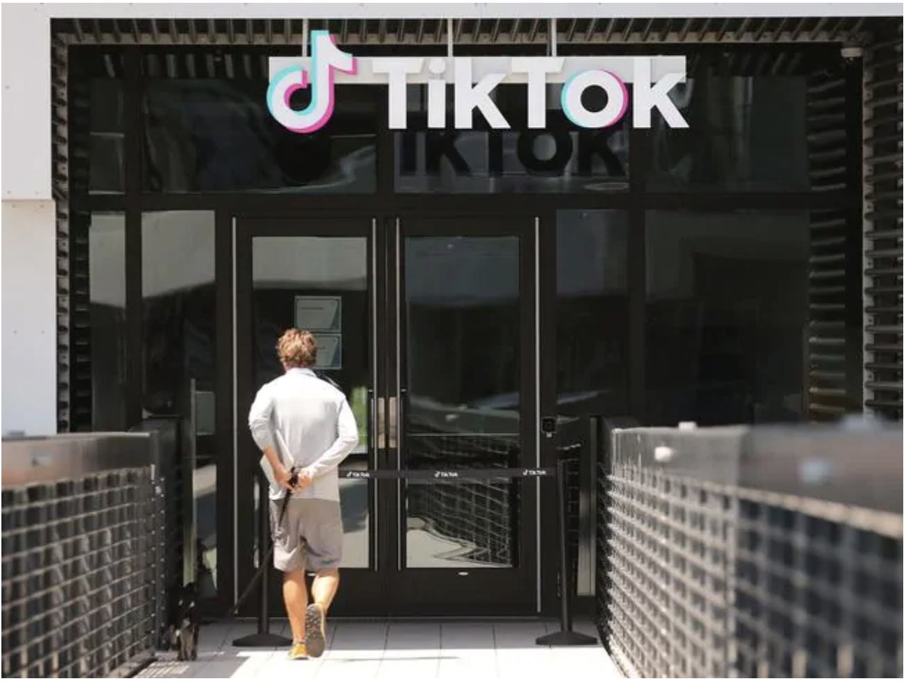The entrance to TikTok’s California office. Picture: Mario Tama / Getty Images / AFPSource:AFP