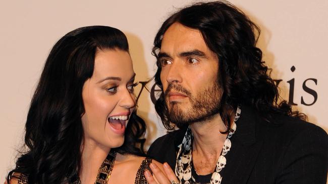 Katy Perry and Russell Brand. Picture: AFPSource:AFP