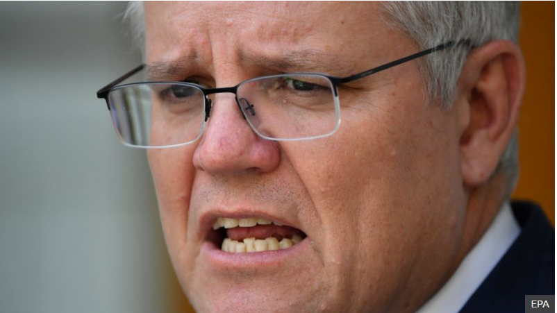 Scott Morrison said the post was a "shameful" and "appalling" action