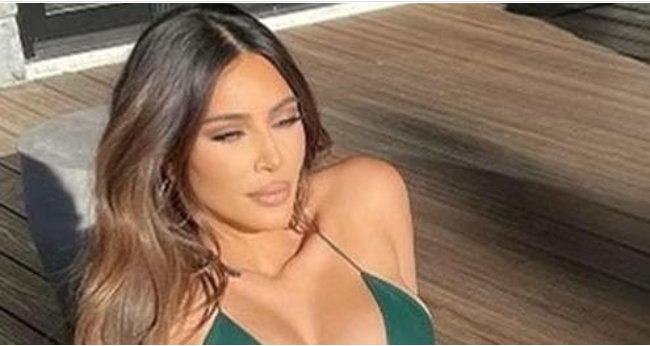 Kim Kardashian wears a tiny string bikini in latest Instagram postSource:Supplied