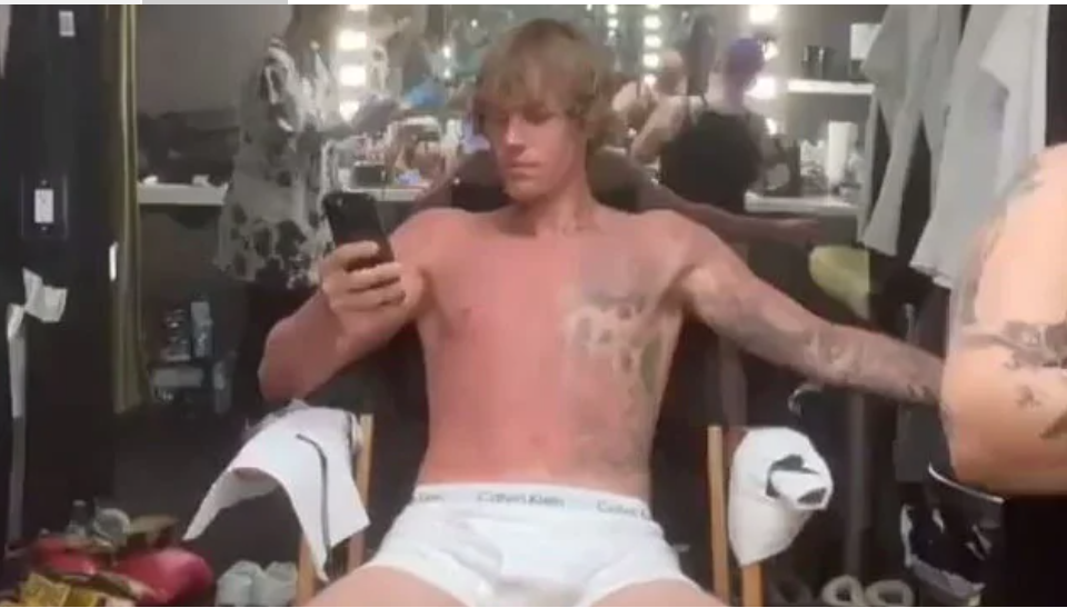 Justin Bieber left little to the imagination in this video.Source:Instagram