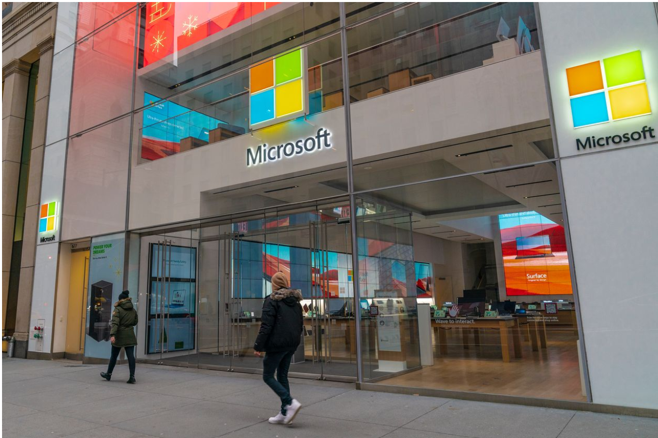 Microsoft has focused on selling more to the healthcare industry since the onset of the pandemic. PHOTO: LEV RADIN/PACIFIC PRESS/ZUMA PRESS