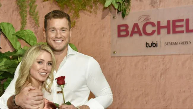 Colton Underwood with Cassie Randolph on The Bachelor. Picture: Eugene Gologursky/Getty ImagesSource:Supplied