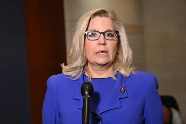 Rep. Liz Cheney speaks at the Capitol in Washington, DC, on May 12. Mandel Ngan / AFP via Getty Images