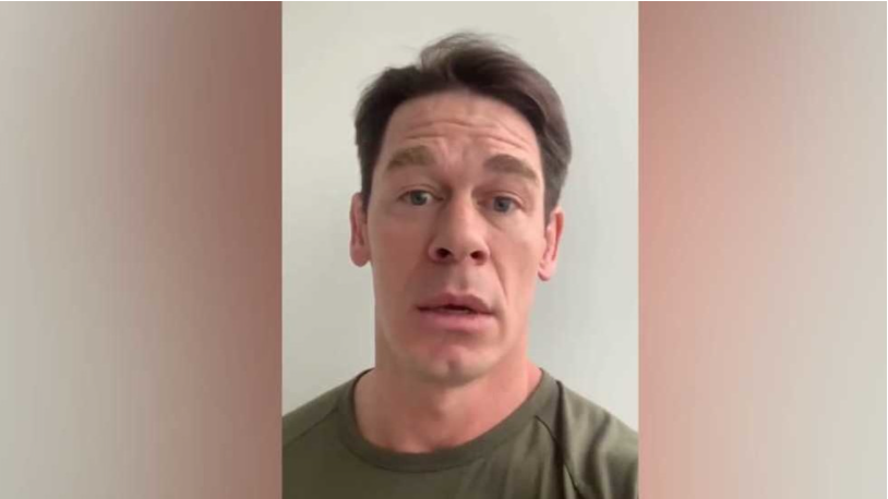 Wrestling icon and movie star Cena apologized after the remark. © Twitter