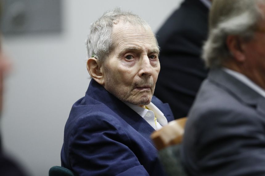 Robert Durst at his trial in the murder of Susan Berman in 2020. PHOTO: ETIENNE LAURENT/PRESS POOL