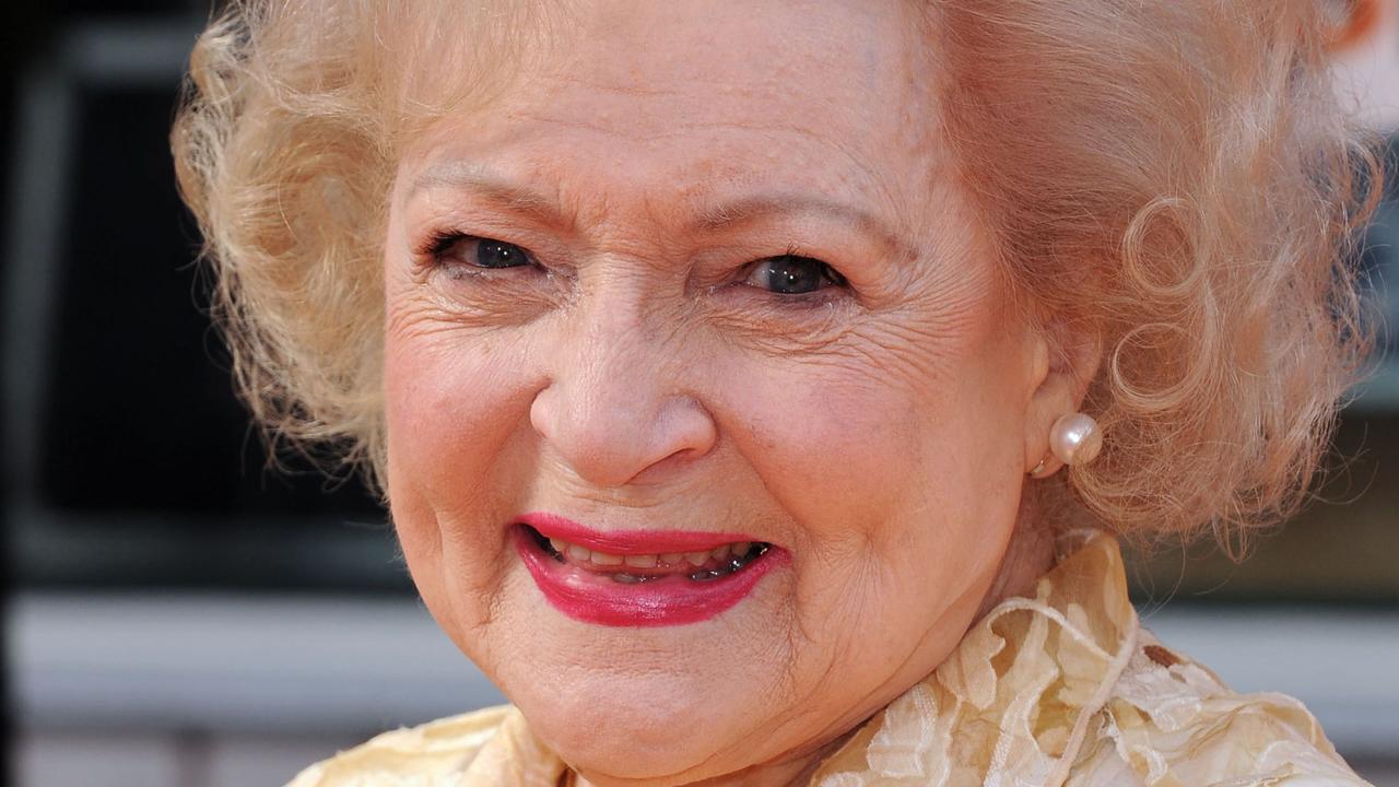 Betty White suffered a stroke six days before she died, a death certificate has revealed. Picture: Chris DELMAS / AFP